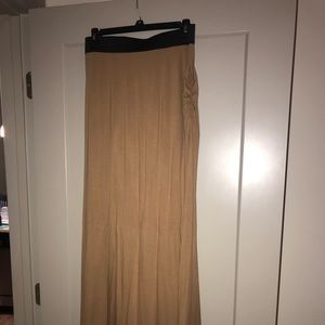 Lush tan maxi skirt